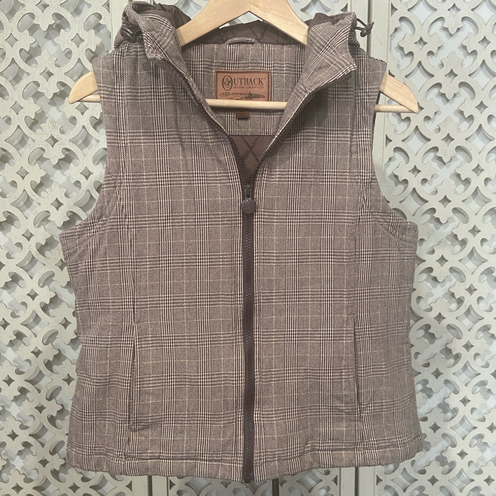 Outback Trading Co. “Good as Gold” Quilted Hooded Vest
